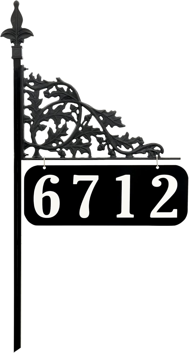Reflective Address Sign with 58 Pole W585367