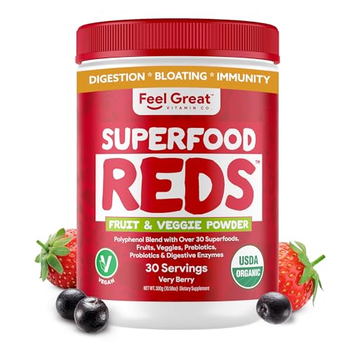 USDA Organic Superfood Reds Powder Supplement O8758
