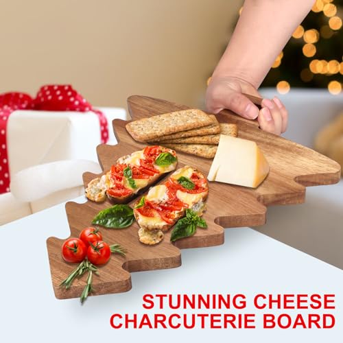 Acacia Wood Christmas Tree Cutting Board W985