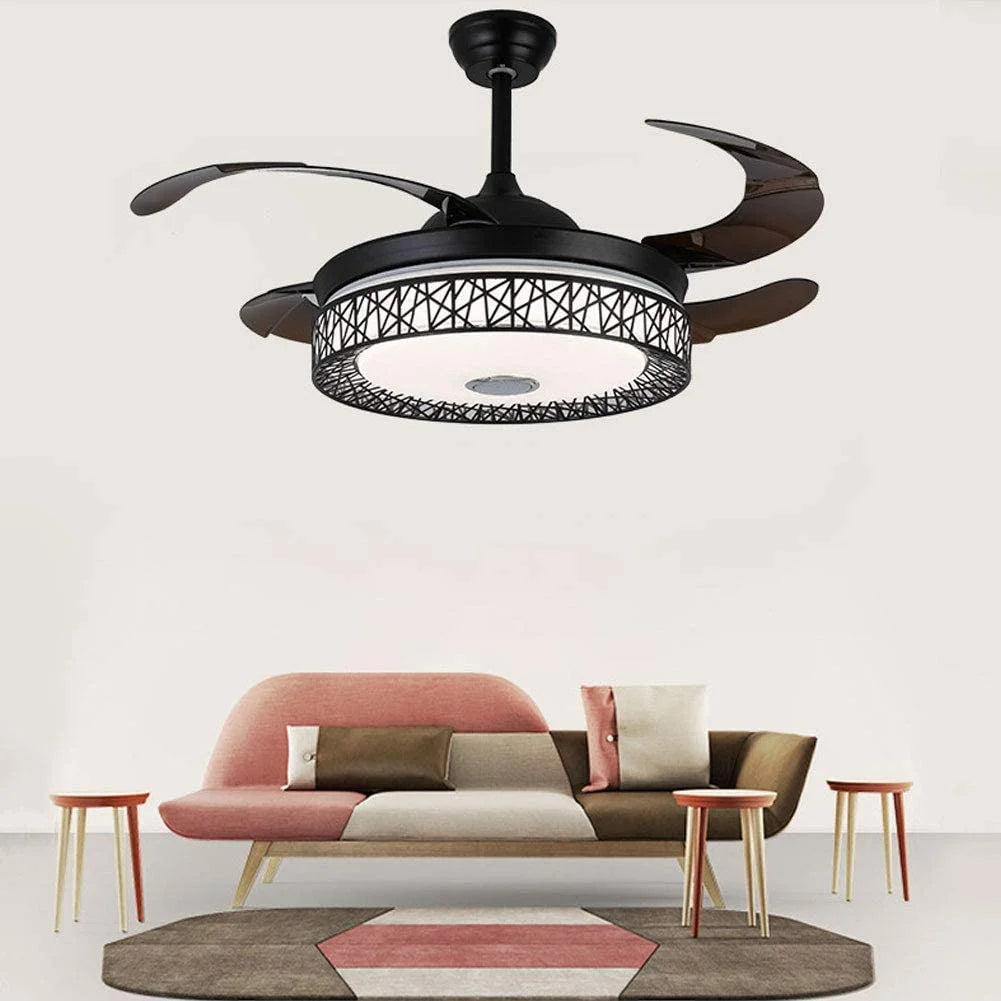 42 Inch Black Ceiling Fan Light with Remote T18785
