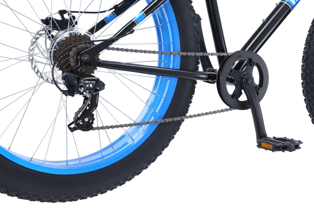26 Fat Tire Bike 7 Speeds Black C463899