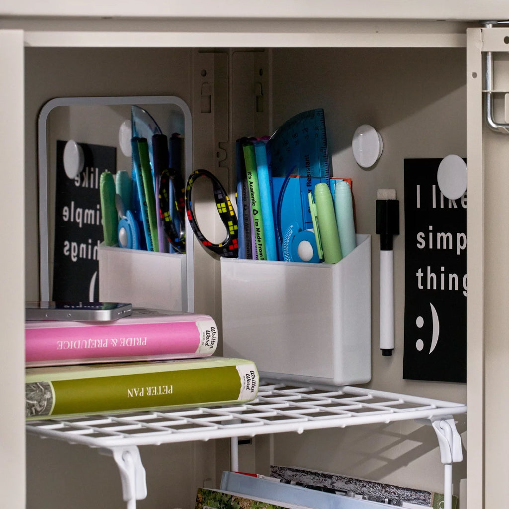 7-Piece Locker Kit with 12" Shelf, White S30957