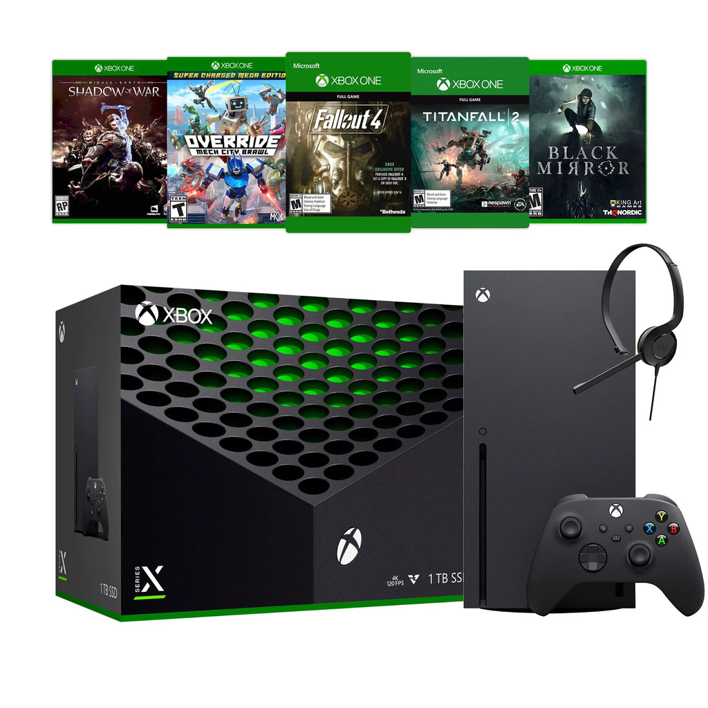 Xbox Series X 1TB SSD Console Bundle with Five Games and Chat Headset P285070