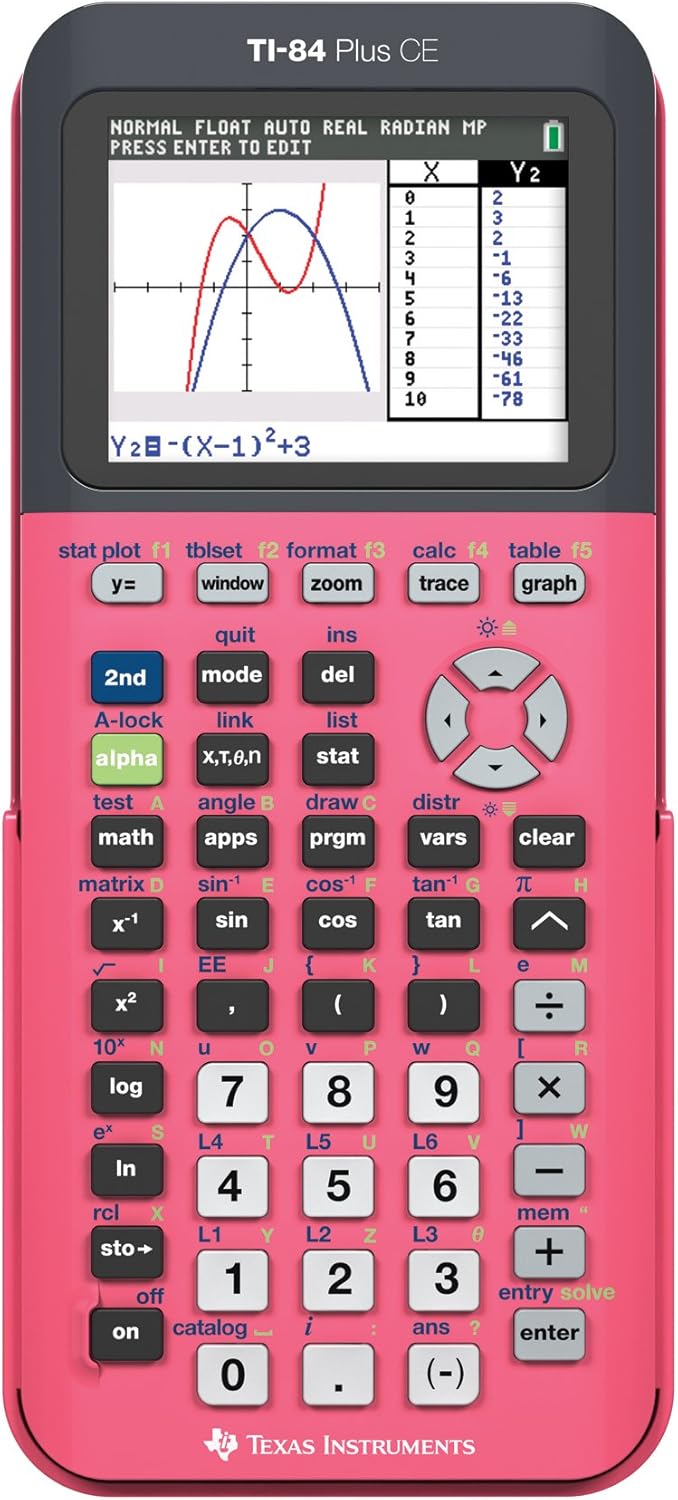 Black 7.5 Inch Color Graphing Calculator T68245