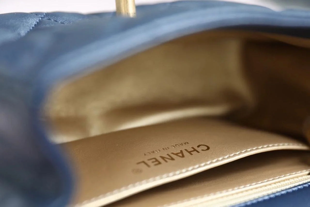 Navy Blue Mini Flap Bag J588