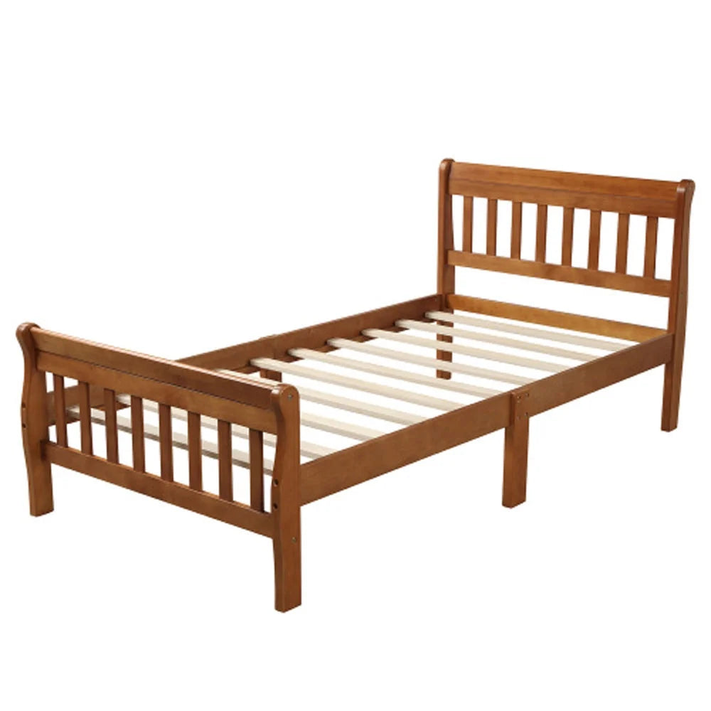 Wood Platform Bed with Headboard and Footboard Z43618