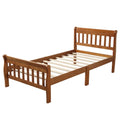 Wood Platform Bed with Headboard and Footboard Z43618