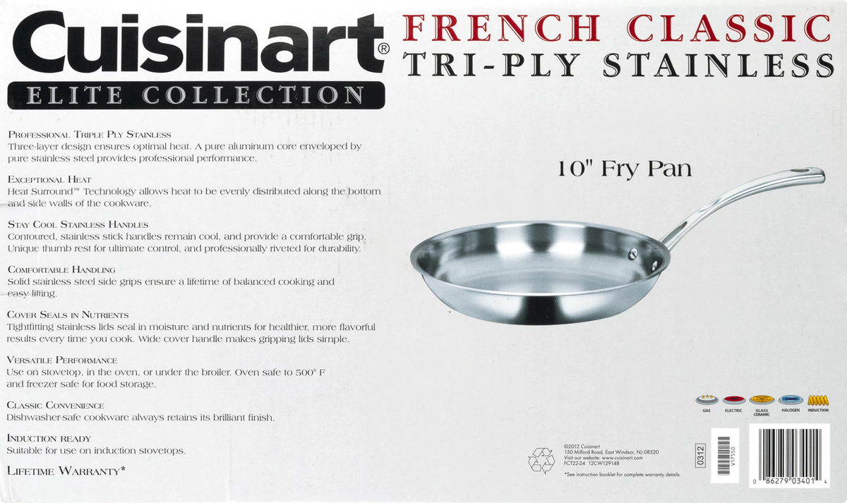 10" Tri-Ply Stainless Fry Pan E8889