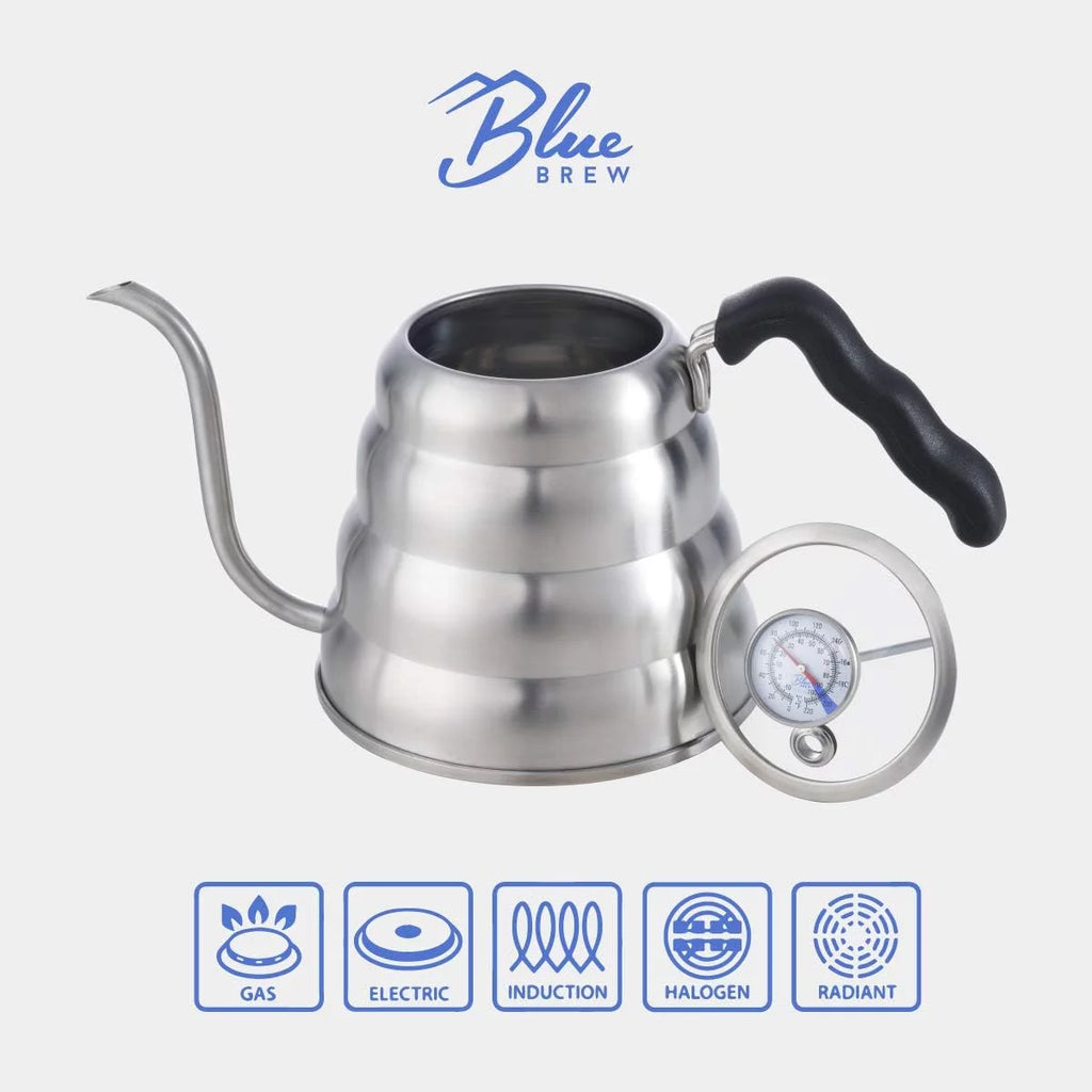 40 Fl Oz Stainless Steel Gooseneck Pour Over Kettle with Thermometer N809