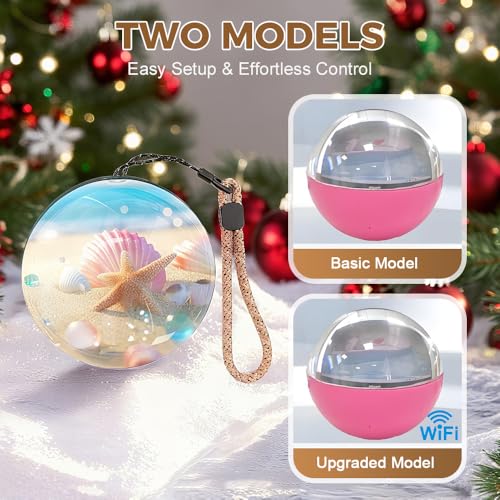 White Crystal Ball Video Player Lamp X314