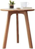 Solid Oak Round Side Table with 3 Legs D108010