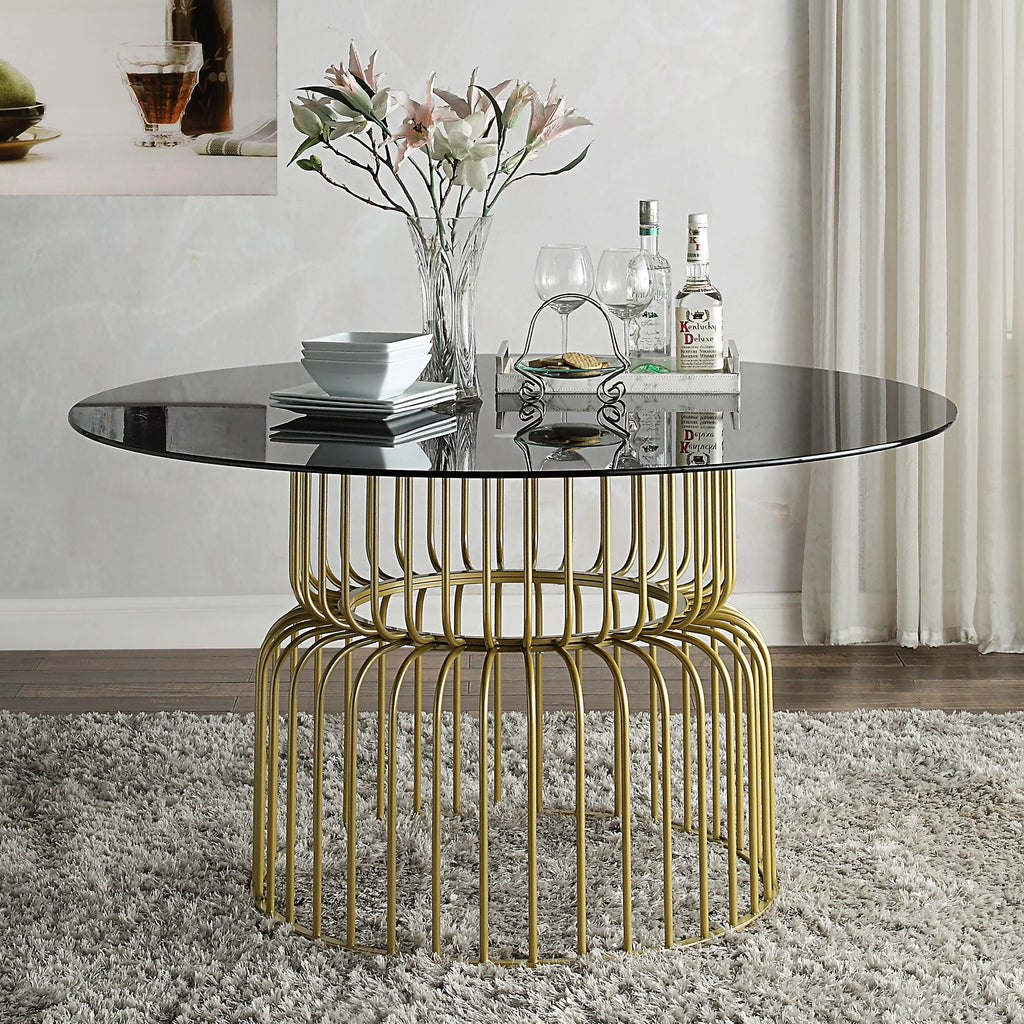 Glass Top Round Dining Table Q580268