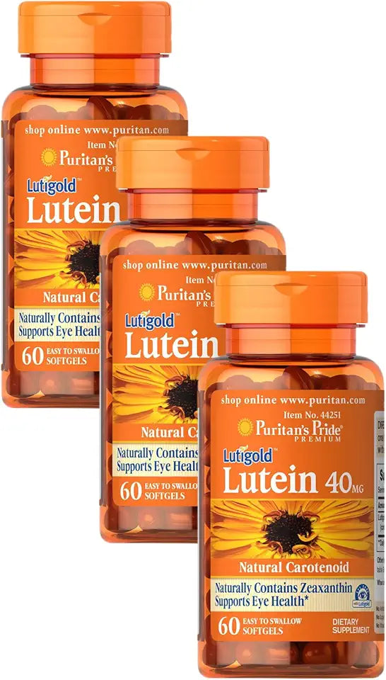 Lutein 40 Mg with Zeaxanthin 60 Ct Pack of 3 T8294