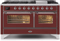 Burgundy Dual Fuel Natural Gas Range F897