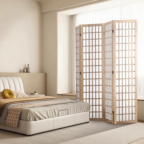 4 Panel Wood Folding Room Divider N784