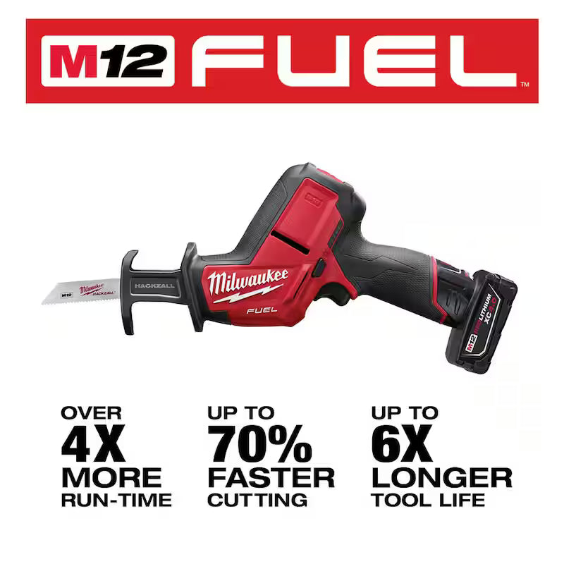 12V Lithium-Ion Brushless Cordless Reciprocating Saw Kit with 6.0Ah Battery J695