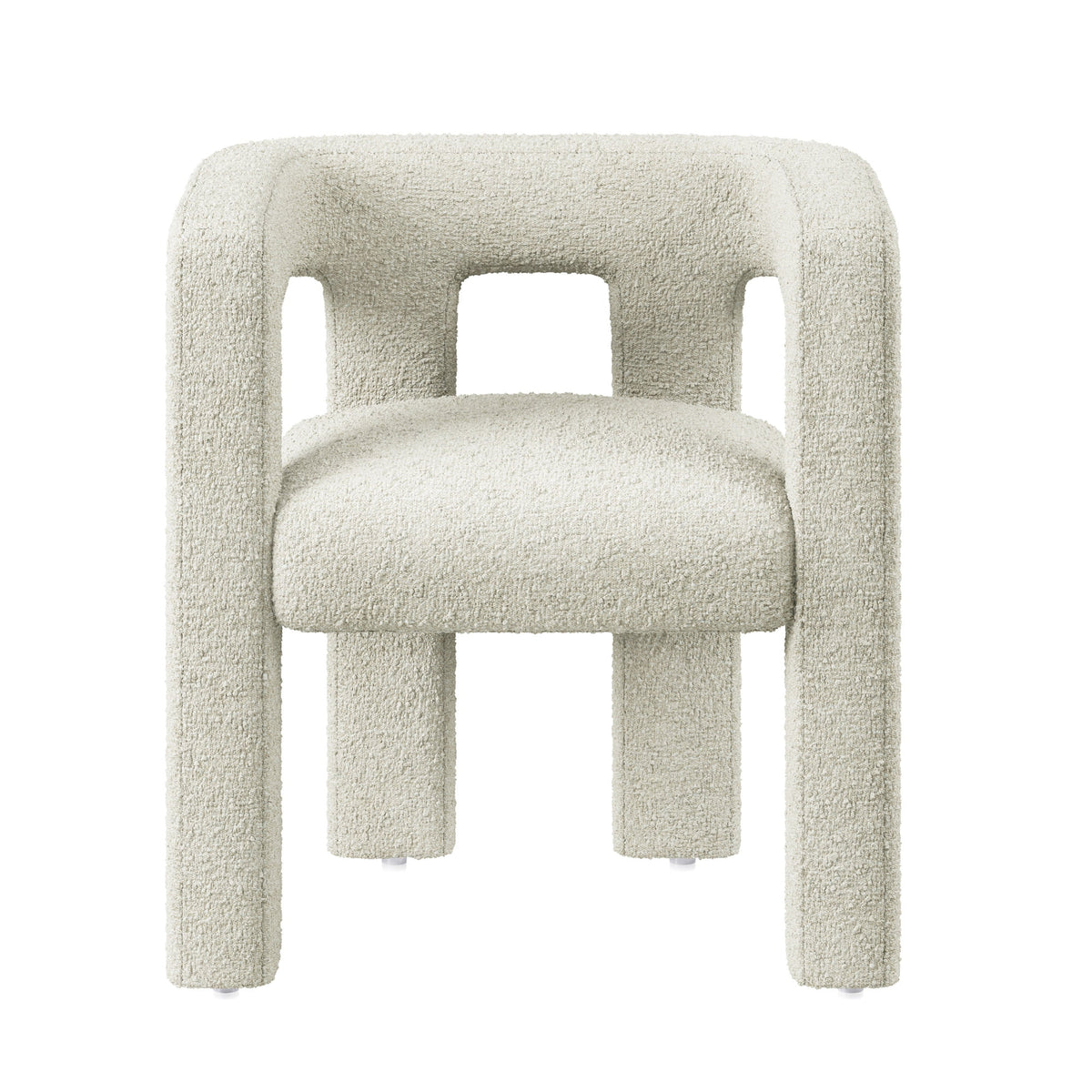 Cream Boucle Dining Chairs Set of 6 B969995