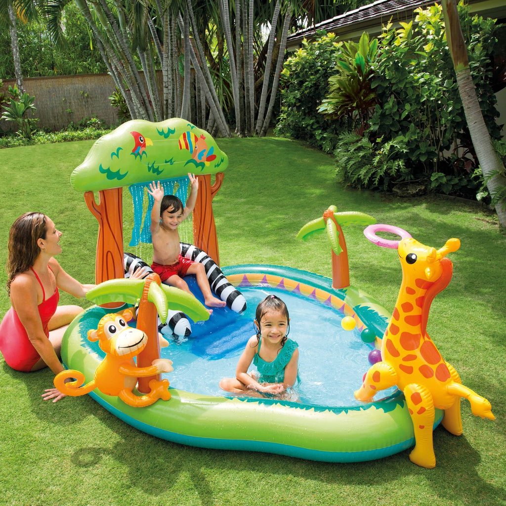 Inflatable Play Center with Water Slide and Sprayer T199545
