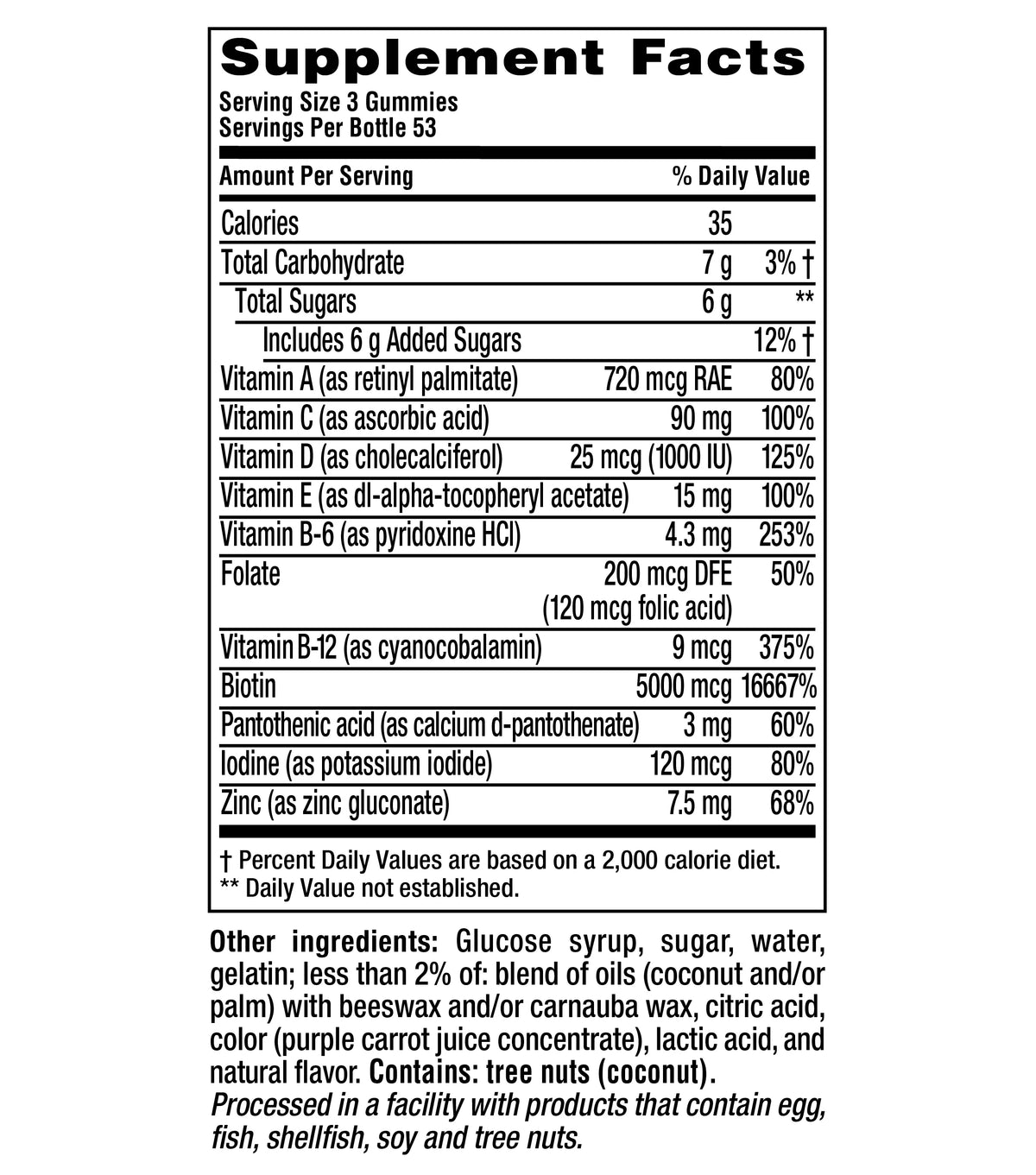 Multivitamin Gummy Vitamins 160 ct B71716