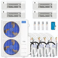 42,000 BTU 4 Zone Ceiling Cassette Ductless Air Conditioner and Heat Pump D9045
