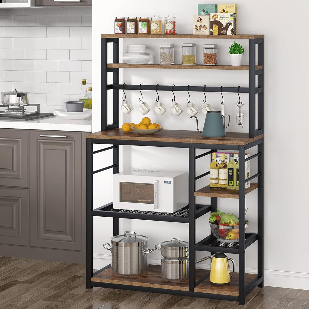 55 inch 5-Tier Kitchen Baker Rack with Hutch E855765