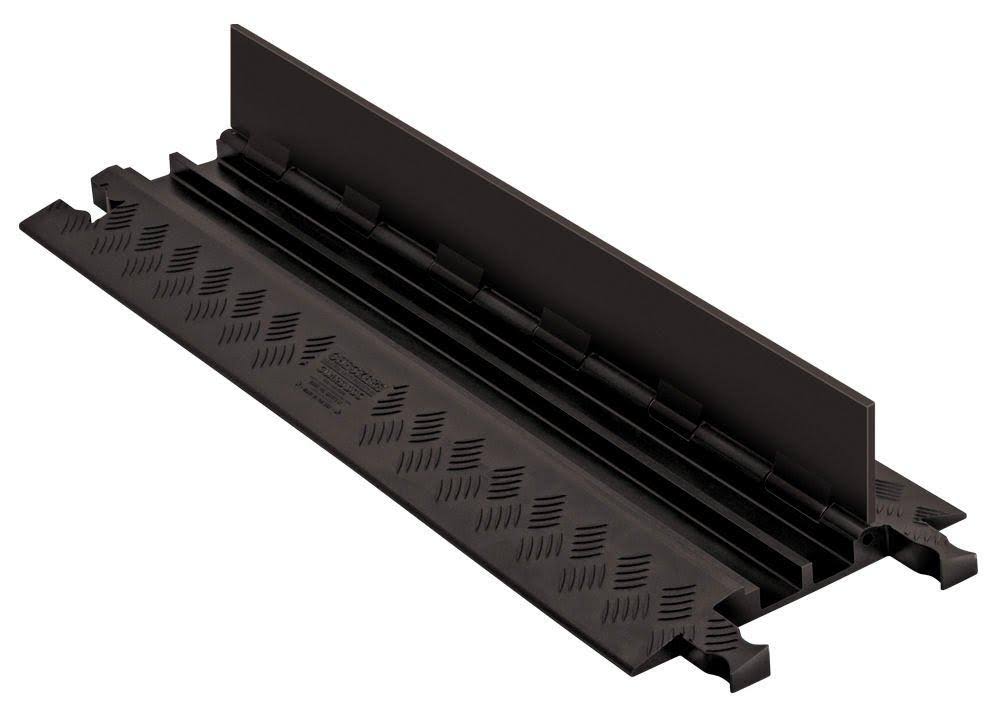 Black 2 Channel Cable Protector B448