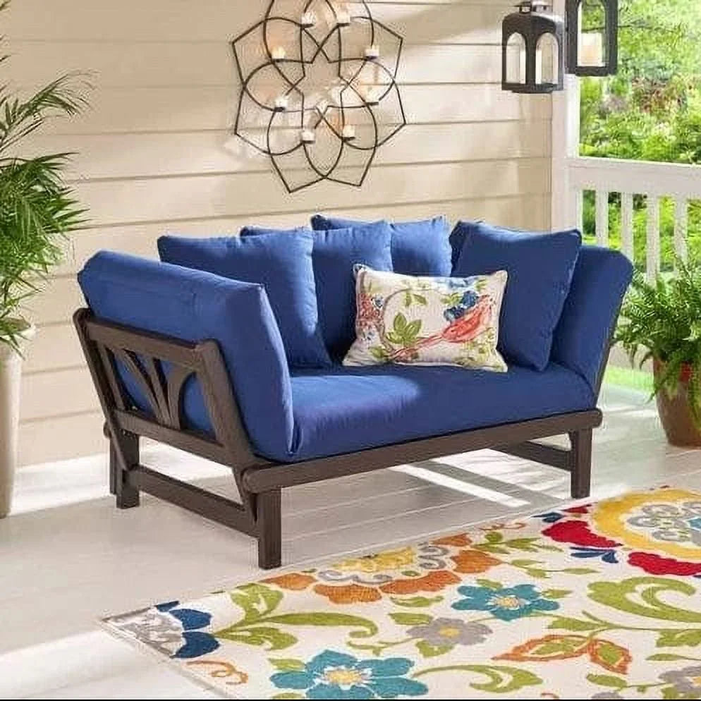 Convertible Outdoor Daybed Sofa Green Cushion D833354