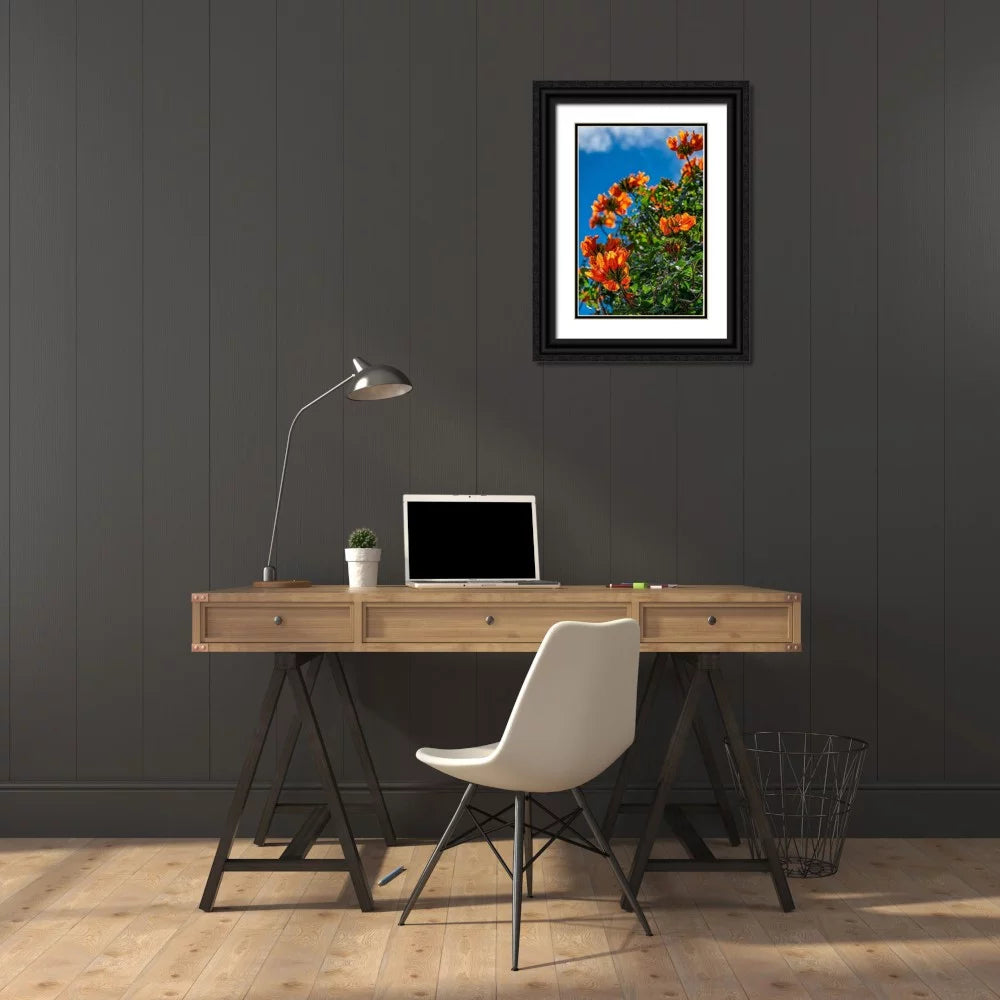 Black Ornate Wood Framed Art Print R562521