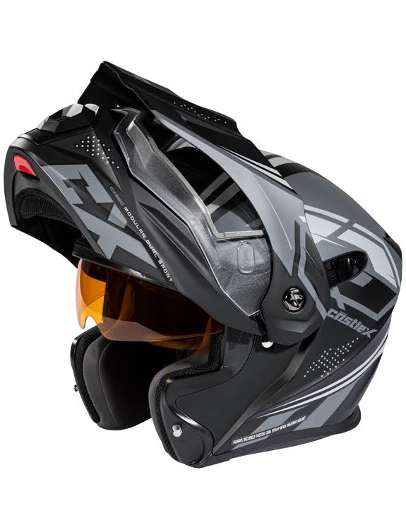 Black Turquoise 2XL Modular Electric Snowmobile Helmet Q9225