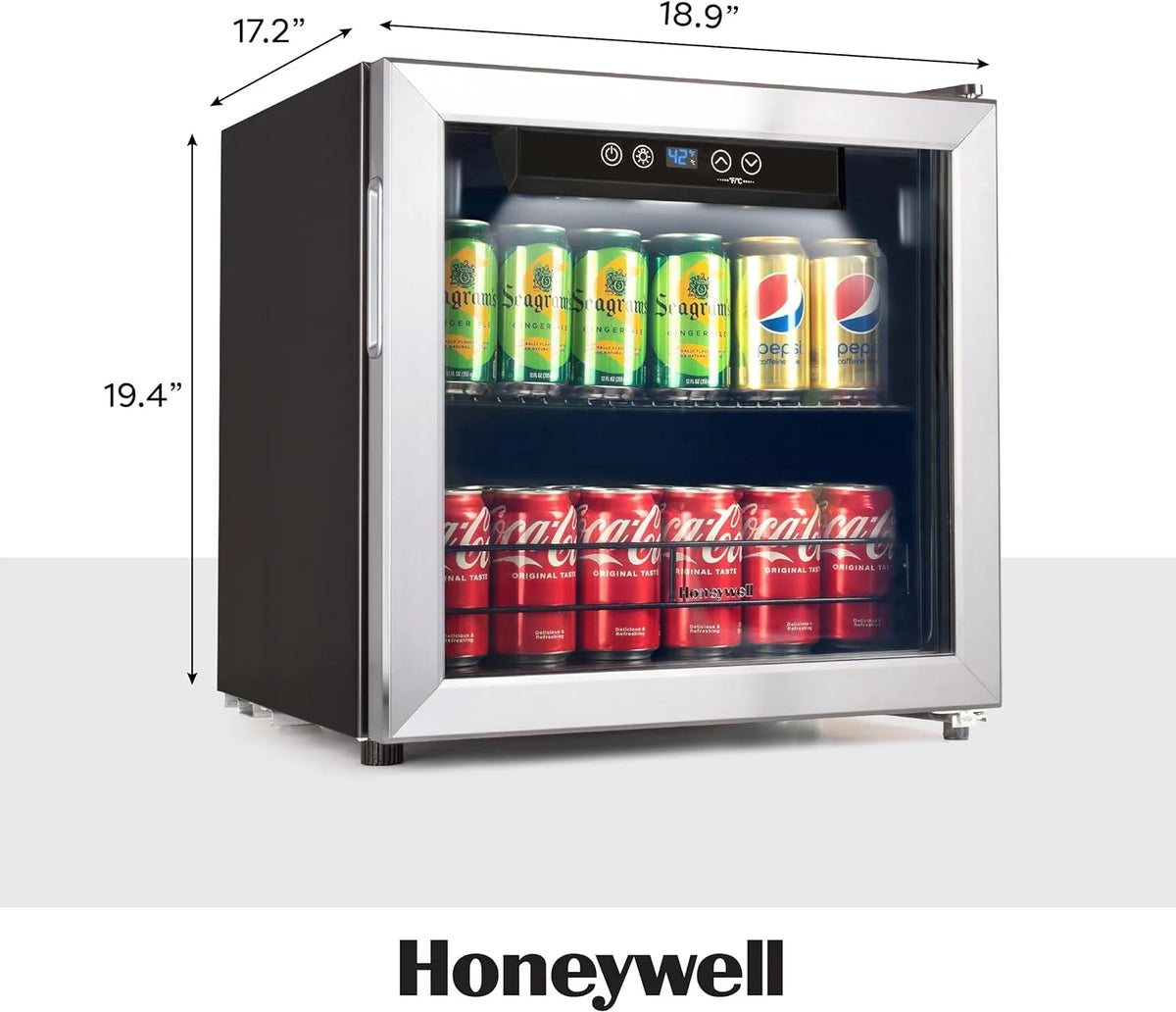 48 Can Mini Fridge with Glass Door J57155