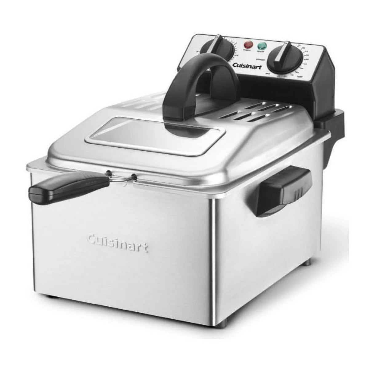 4-Quart Deep Fryer with 2 Kitchen Tongs N680519