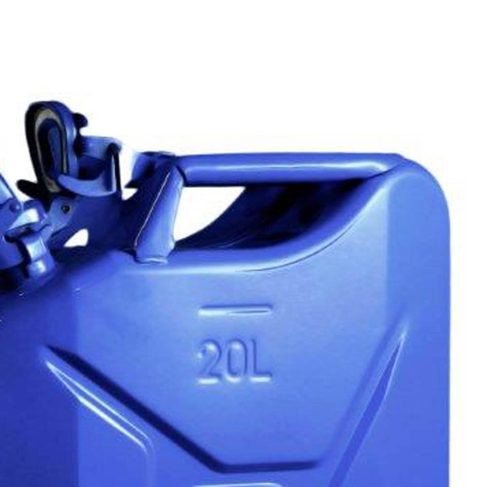 2 Pack 5.3 Gal 20L Blue Fuel Jerry Cans with Spout L79762