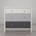 White 3 Drawer Dresser T8595
