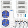 48,000 BTU 5 Zone Ceiling Cassette Ductless Air Conditioner and Heat Pump V786