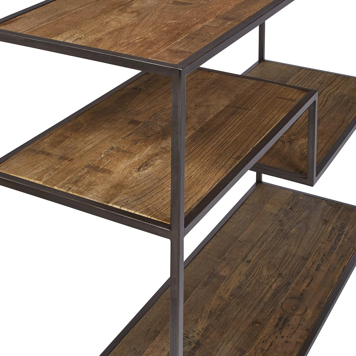 Mid-Century Modern Wood and Metal Bookcase W524