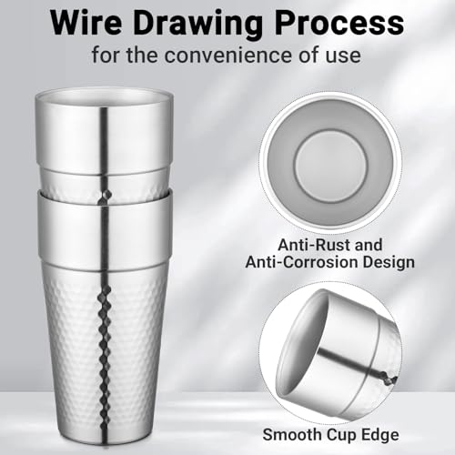 16 oz 4 Pack Stainless Steel Tumbler E373536