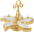 Gold Sectional Tray with Handle K366180