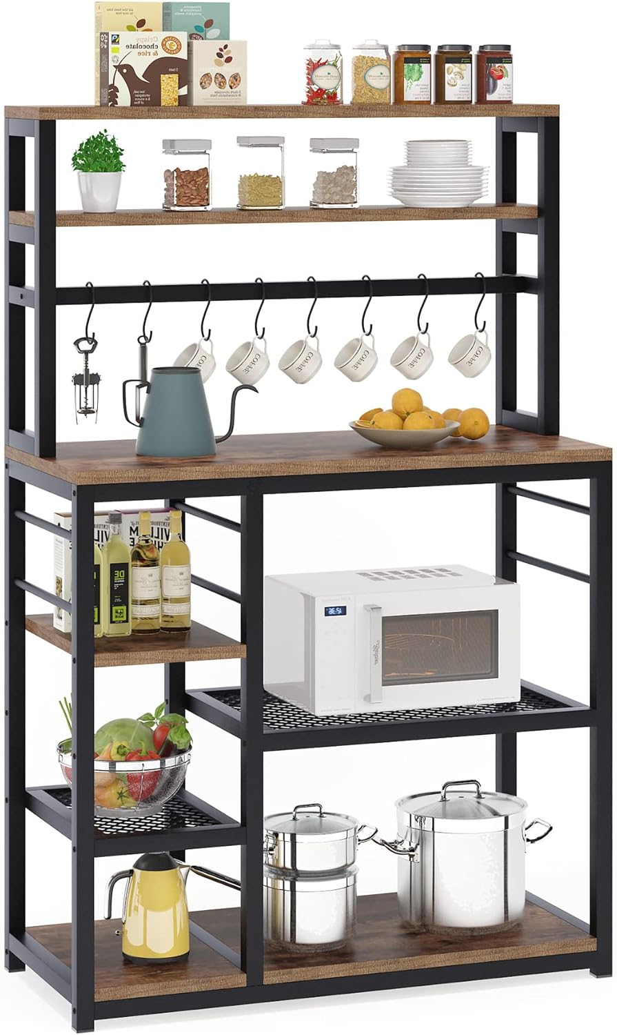 55 inch 5-Tier Kitchen Baker Rack with Hutch E855765