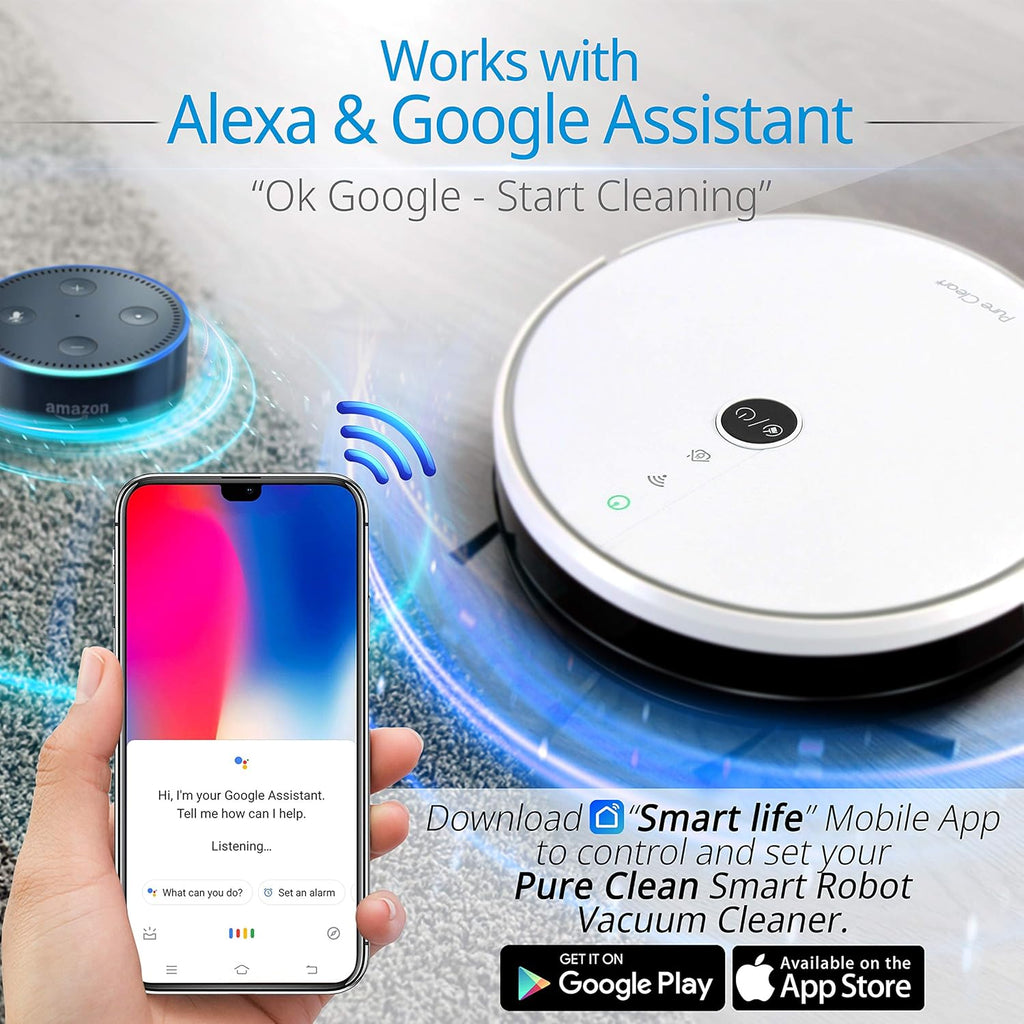 Automatic Robotic Vacuum Cleaner with WiFi App and Gyroscope Mapping A895