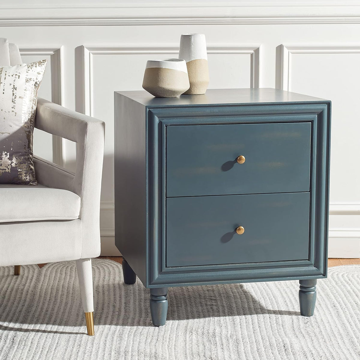 Steel Teal Accent Table T1569