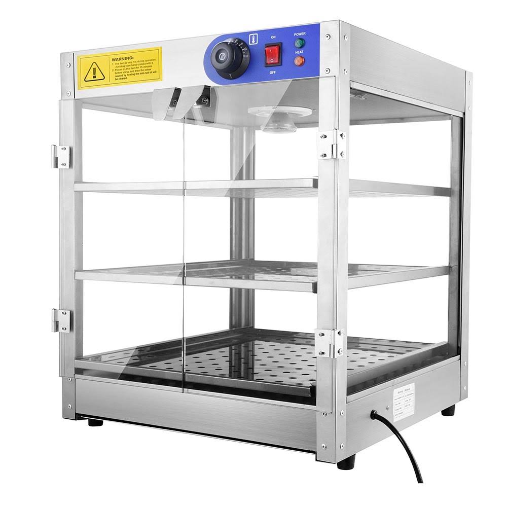 3-Tier Commercial Countertop Food Warmer Display Case Q4508