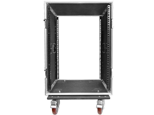 16 Space ATA Rack Case with 4 inch Casters J271