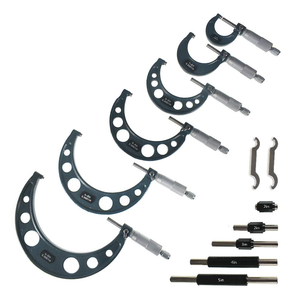 6 Pcs 0-6 Outside Micrometer O3967
