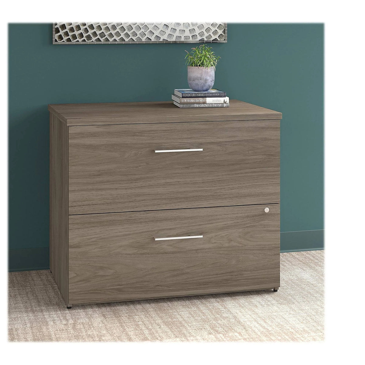 36W 2 Drawer Lateral File Cabinet Q5395