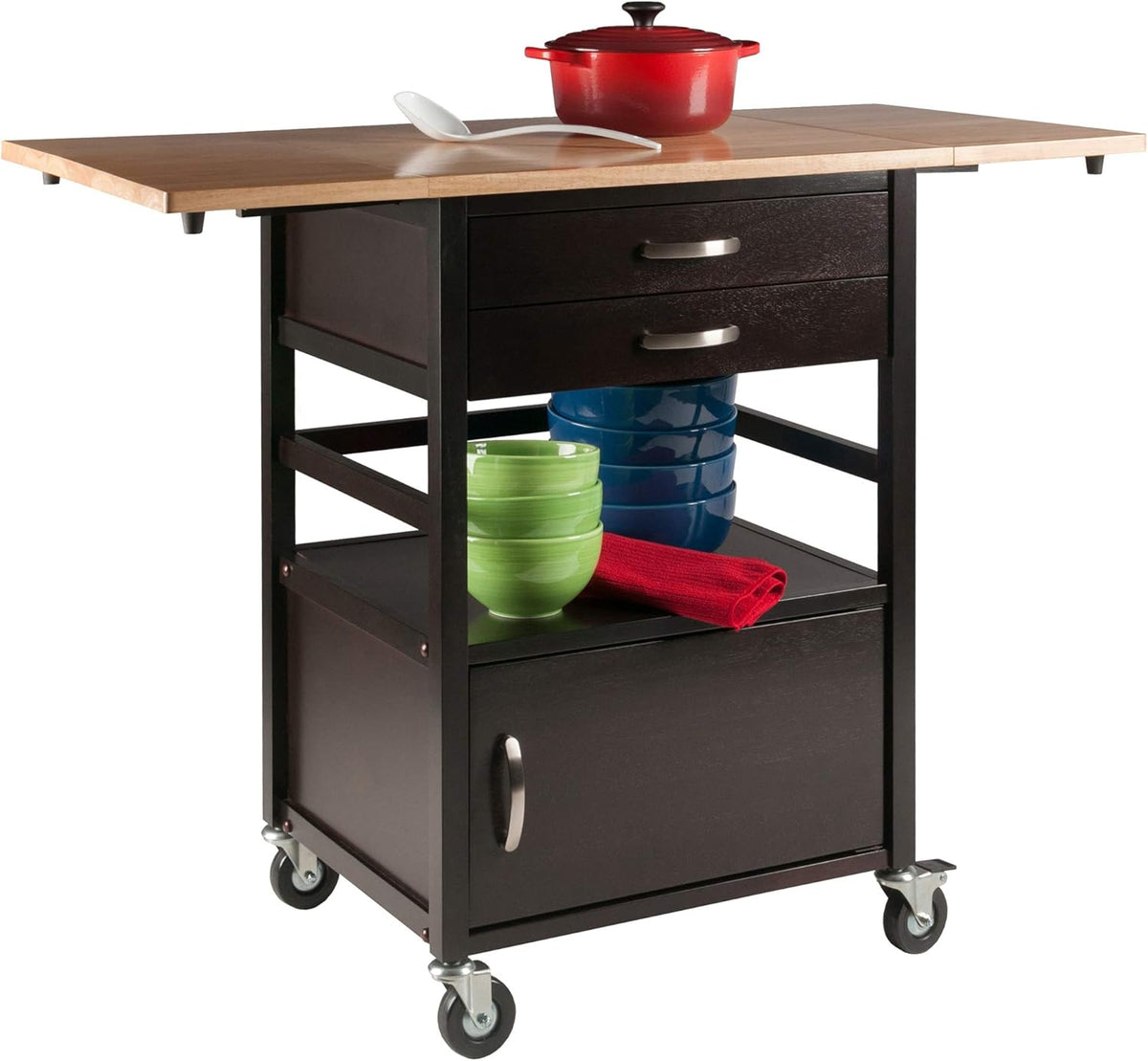 Black Kitchen Cart V834