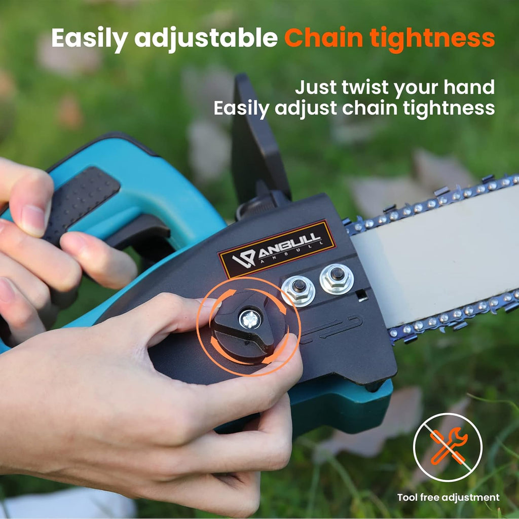 8 Inch Cordless Electric Chainsaw with 2 Batteries E772