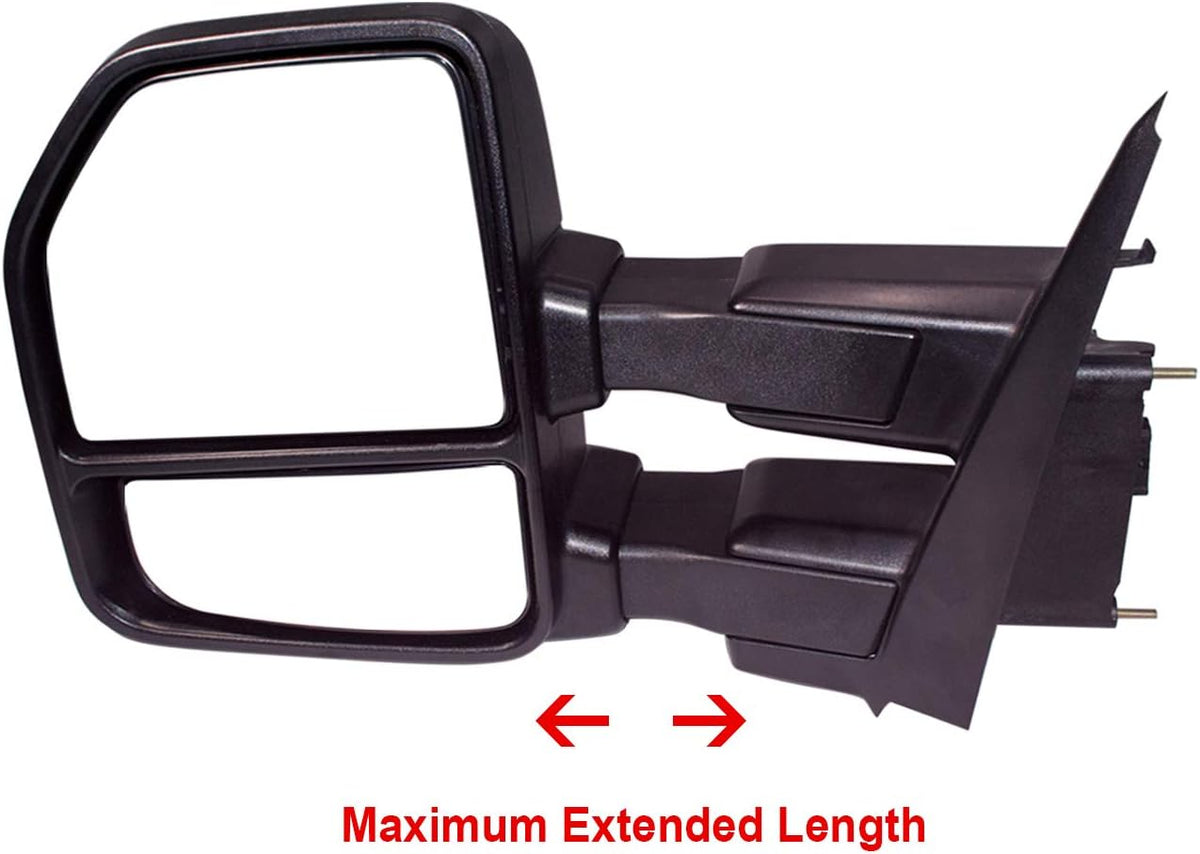 Black Power Heated Towing Mirrors V2243