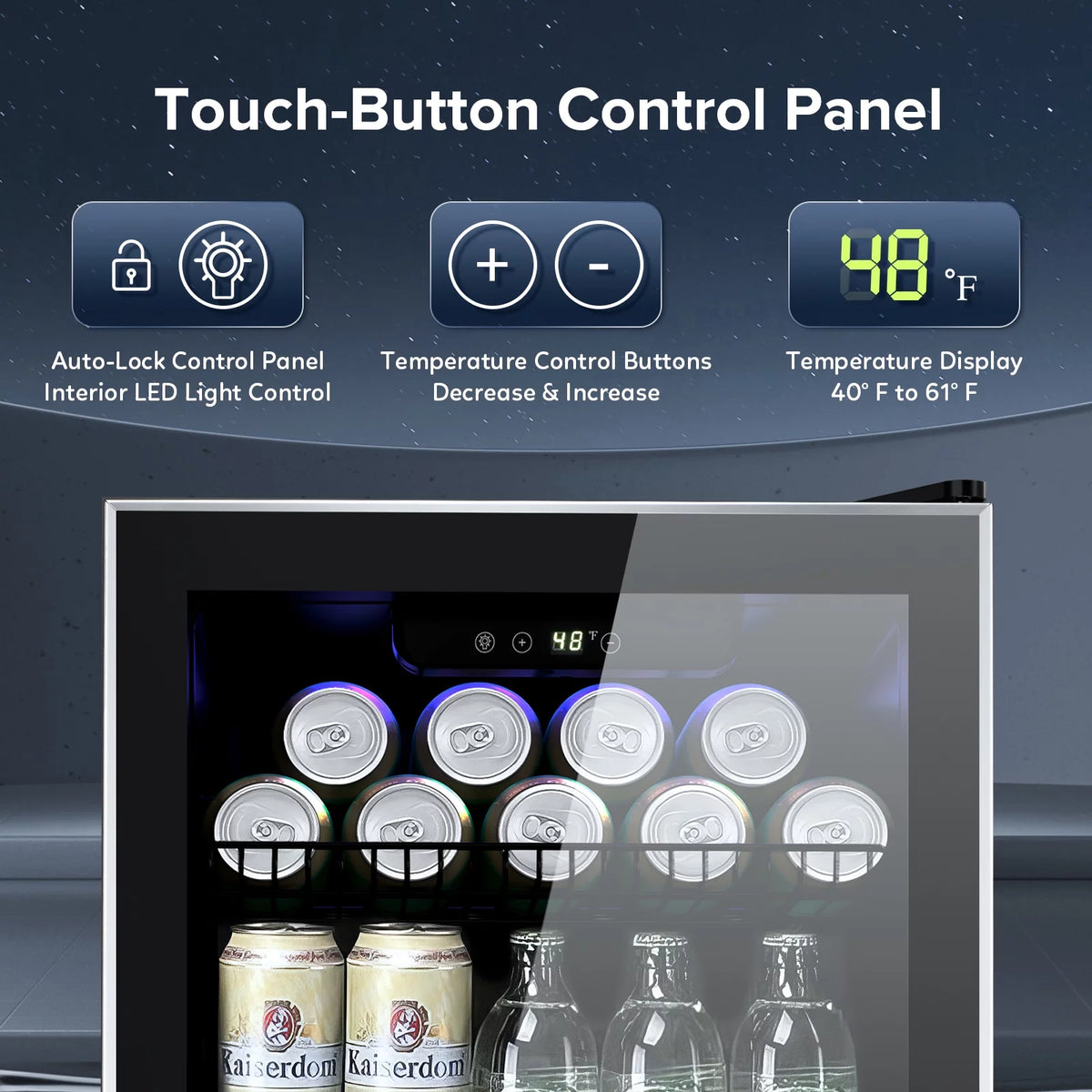 120 Can Mini Fridge Beverage Refrigerator O187369