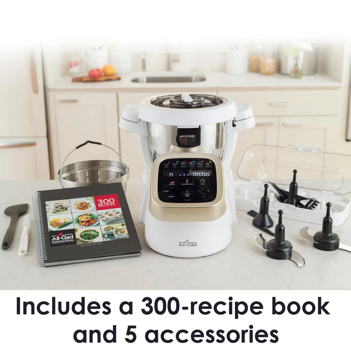 White 4.7-Quart Food Processor H572