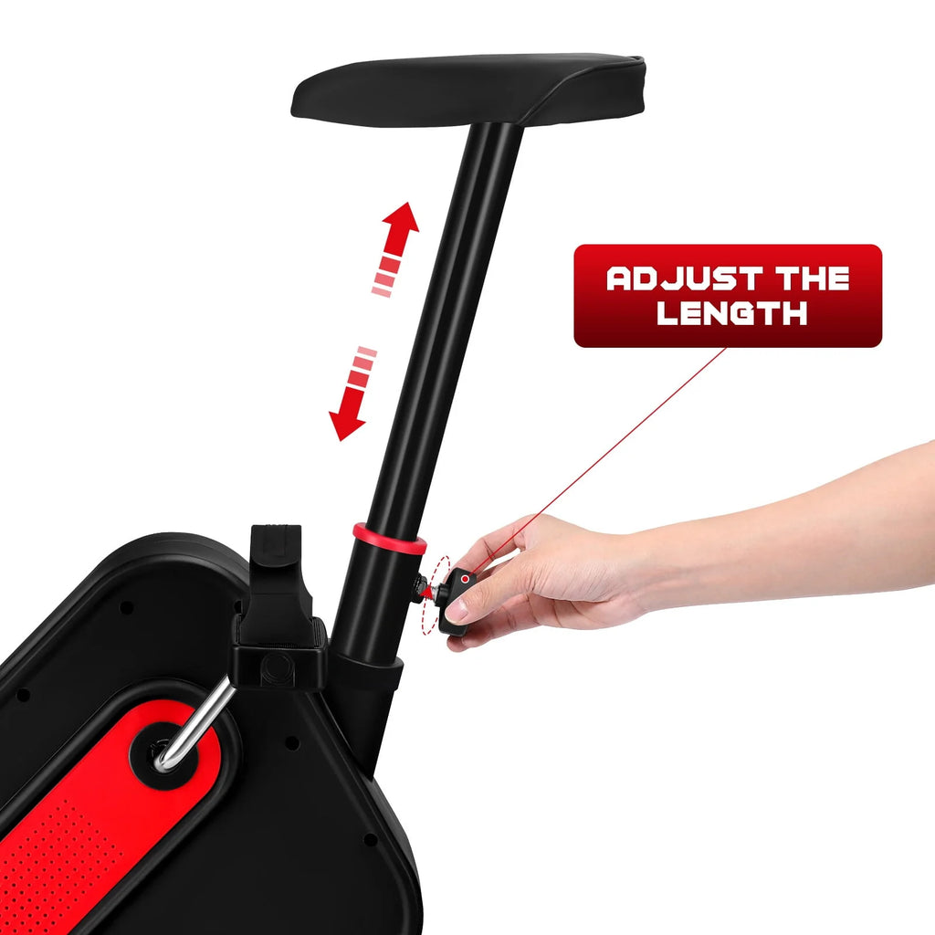 Stationary Indoor Cycling Bike with Seat Cushion and Digital Display W52604